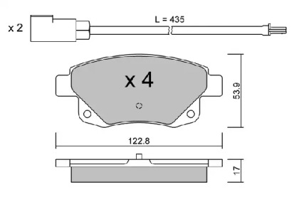 Комплект тормозных колодок AISIN BPFO-2005